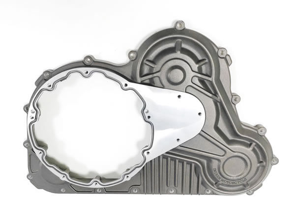 Aluminum Alloy Die Casting Parts Motorcycle Engine Primary Drive Cover Powder Coating
