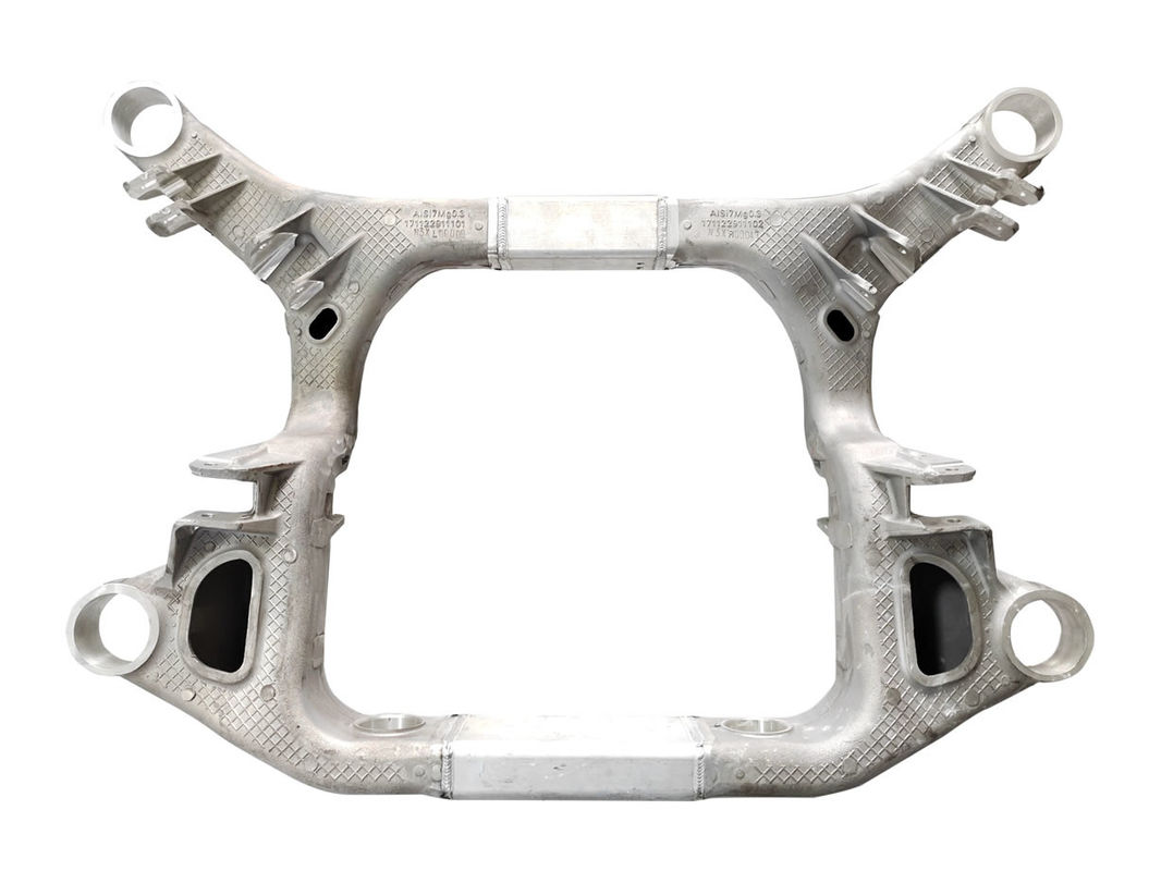 Aluminum Alloy Low Pressure Casting Parts Welded Subframe For EV Chassis